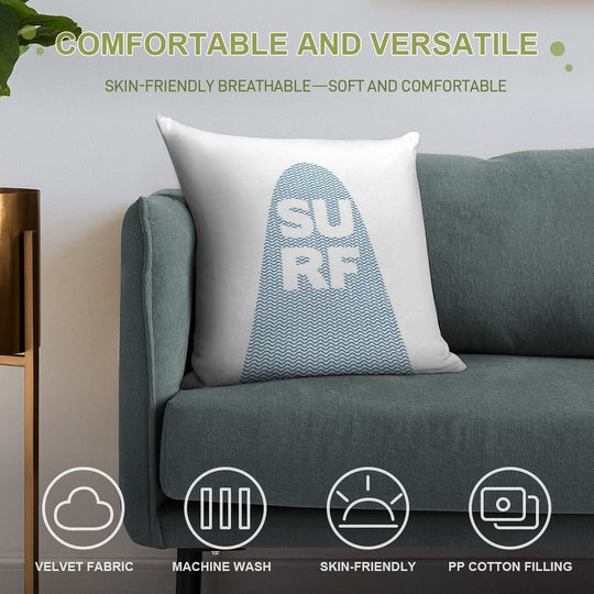 Surf Soft Luxury Feel Throw Pillow