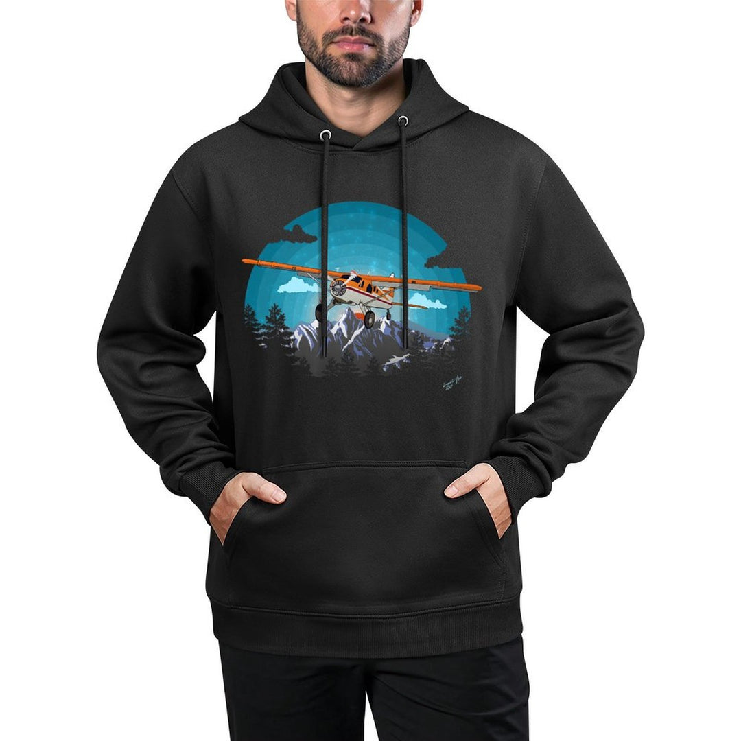 &#34;Twilight Flight&#34;  Bushplane Airplane Flying Pilot Colorfast Hoodie
