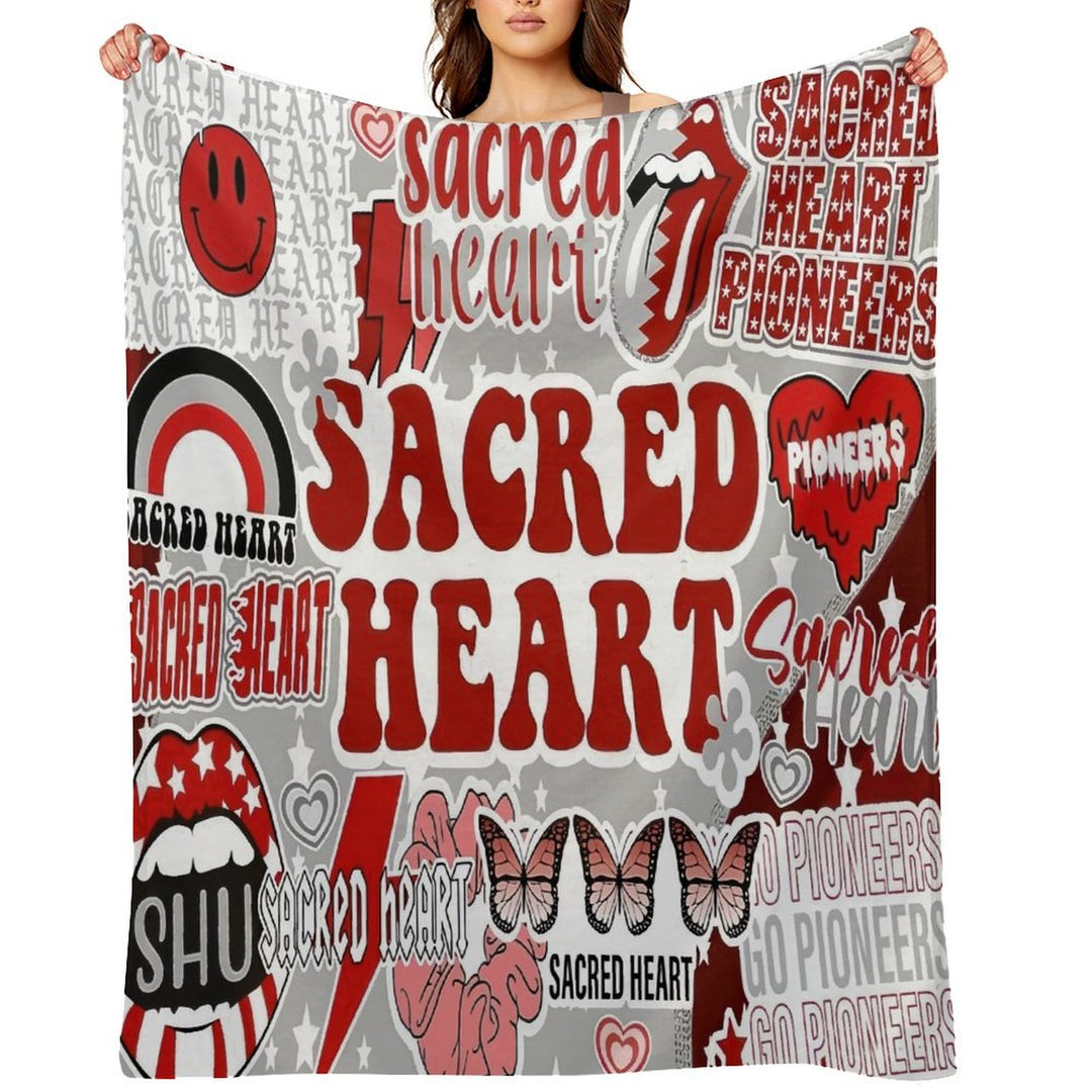 Sacred Heart Collage Comfort Throw Blanket