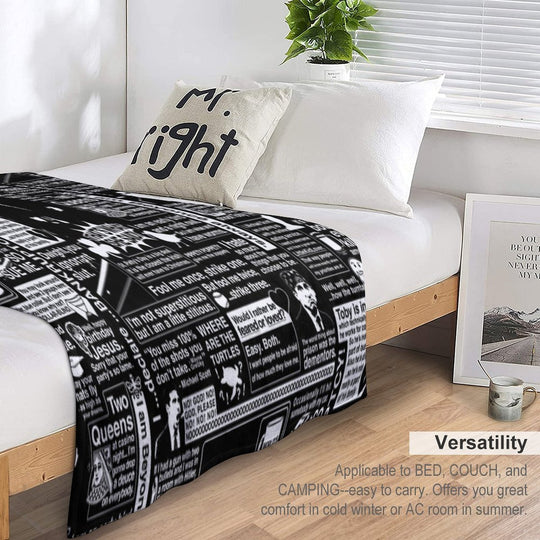 The Wise Words of Michael Scott Multi-functional Throw Blanket