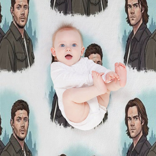 Supernatural - Brothers Sustainable Throw Blanket