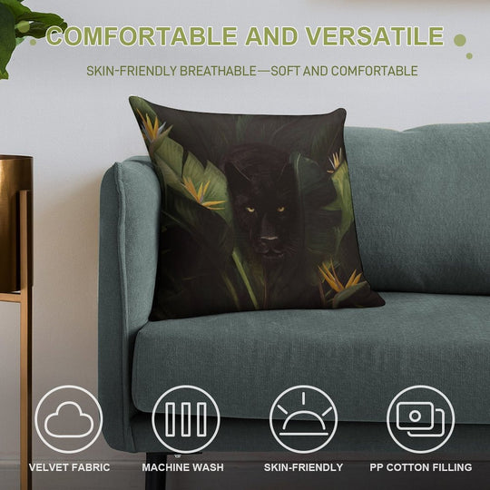 MF83LSILRLFBH Soft Short Plush Fabric Throw Pillow