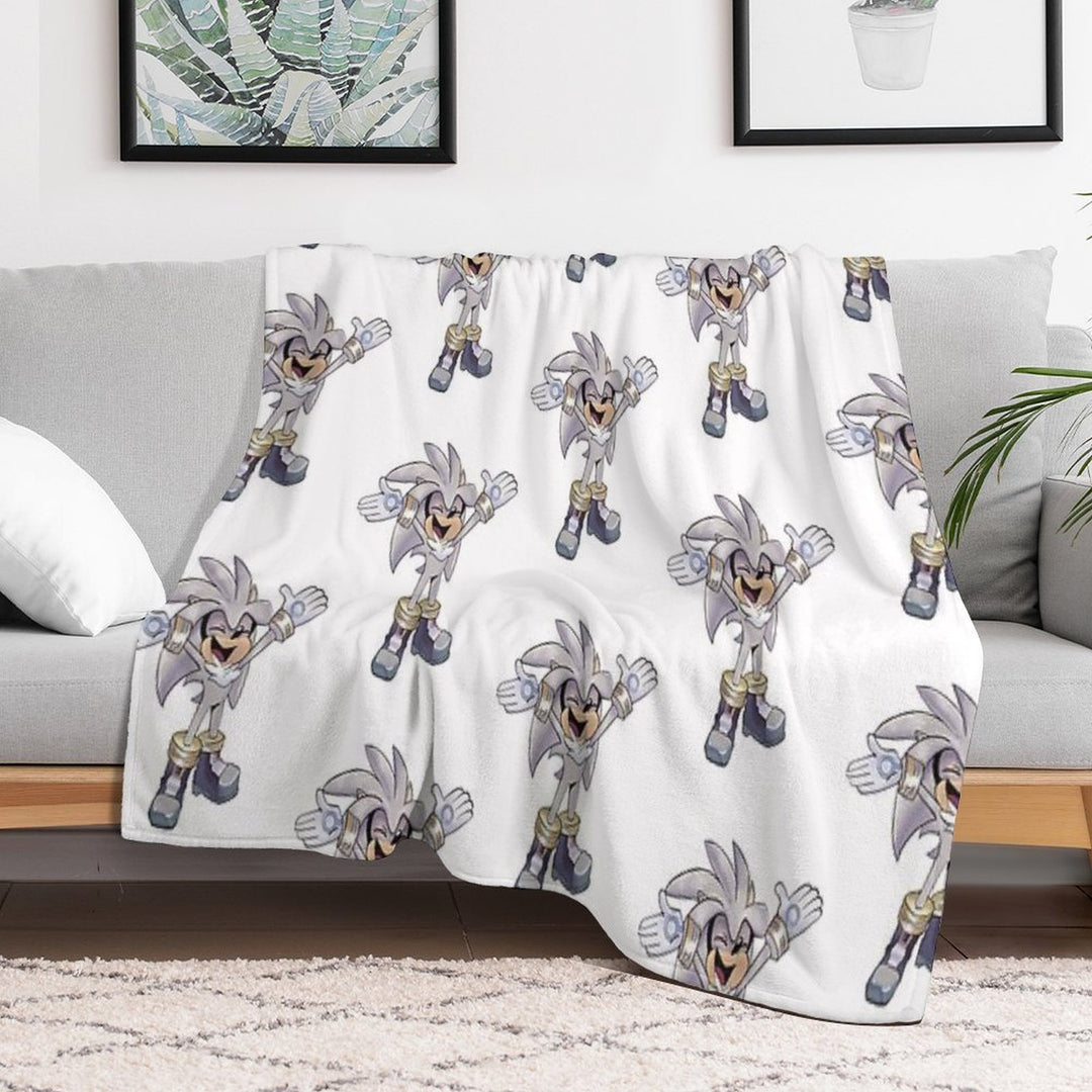 Silver Excited Versatility Throw Blanket