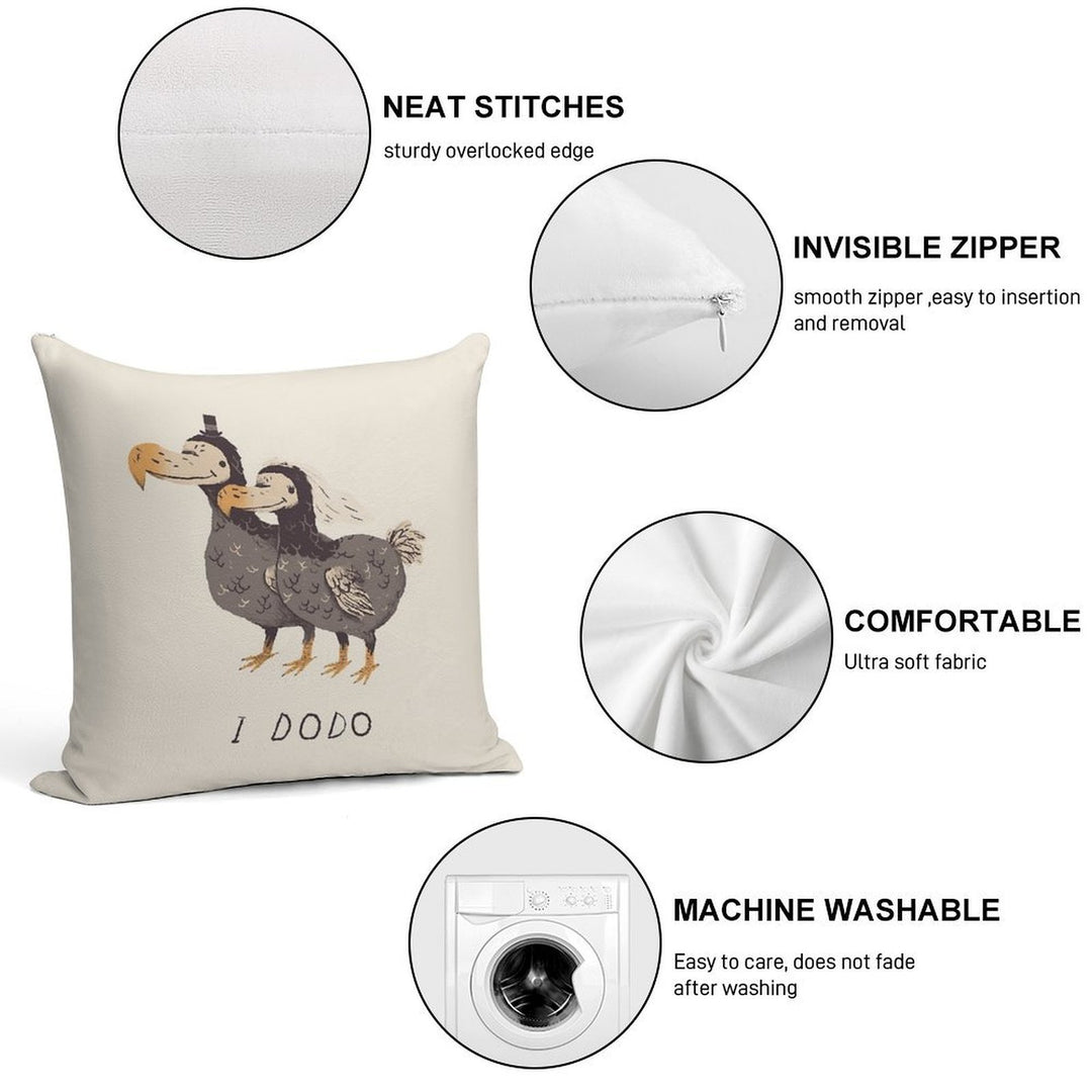I Dodo Soft Skin-Friendly Throw Pillow