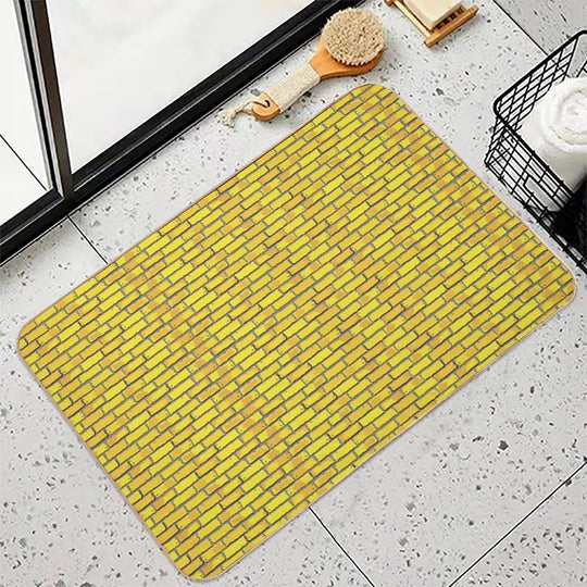 Yellow Brick Road  Rapid-Drying Bath Mat