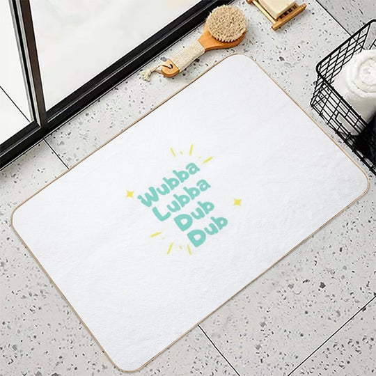 Wubba Lubba Dub Dub  Rapid-Drying Bath Mat