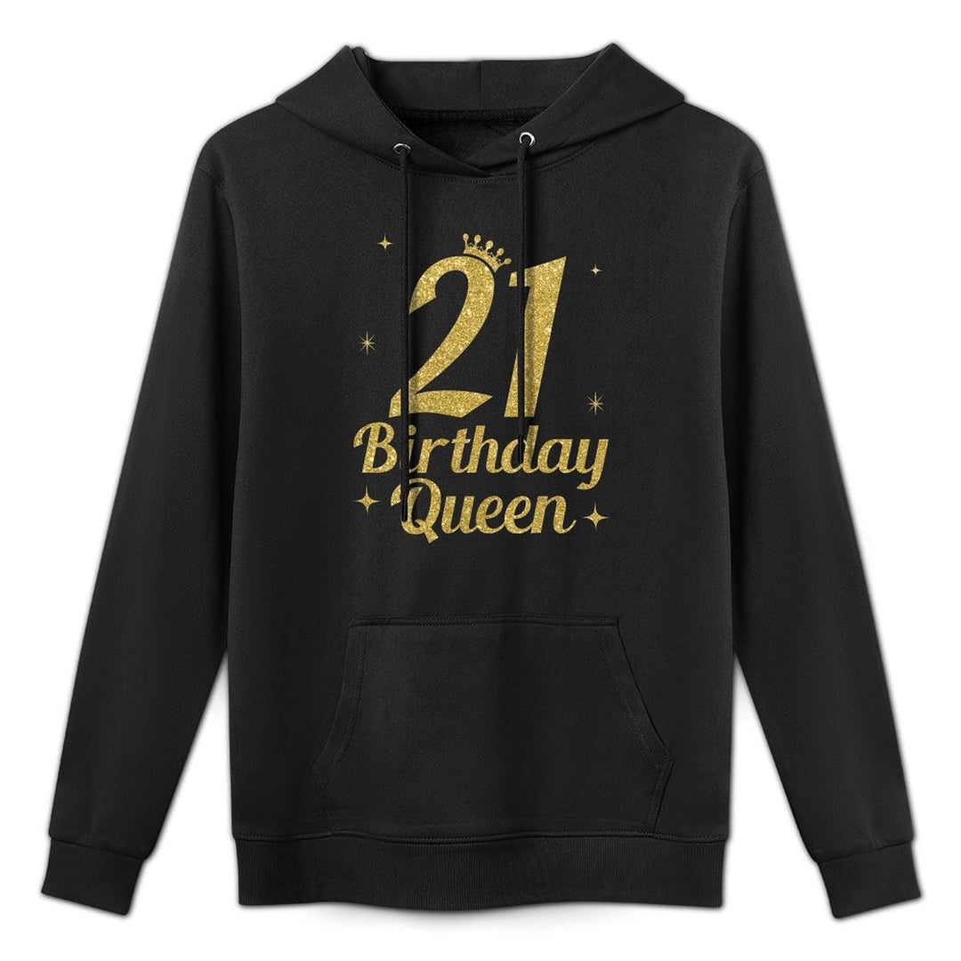 Womens Women's Birthday Queen 21st Birthday Queen Unisex Design Hoodie