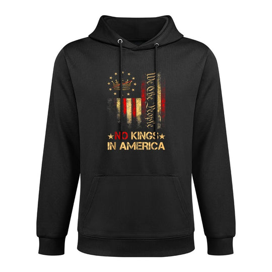 Patriotic Pro-Democracy Protest June 14 No Kings In America Relaxed Fit Hoodie