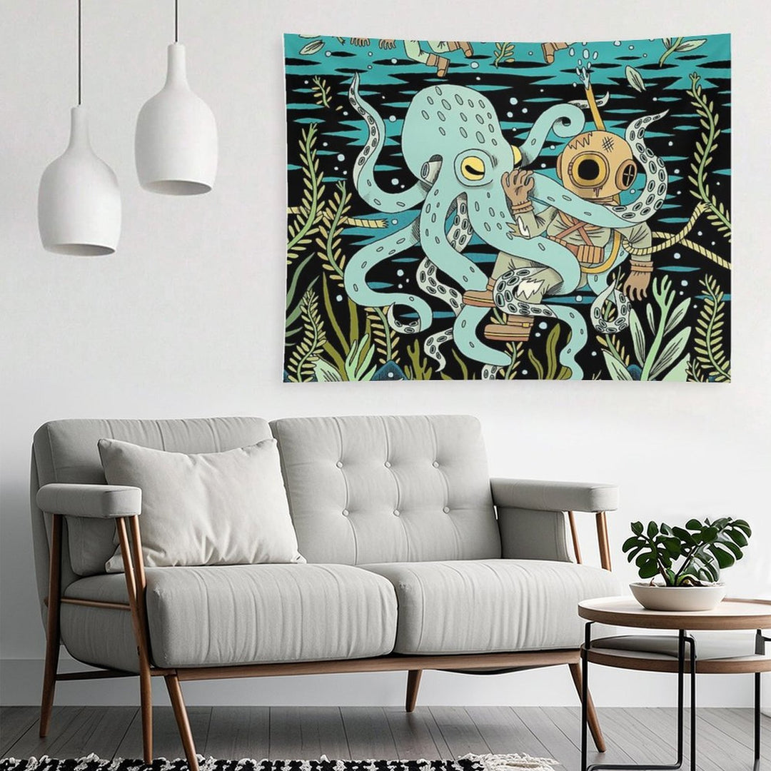 Diver Tapestry