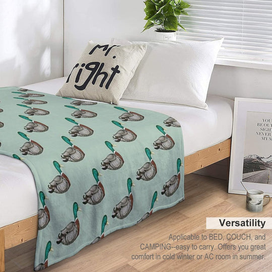 Mallard Duck Compact Throw Blanket
