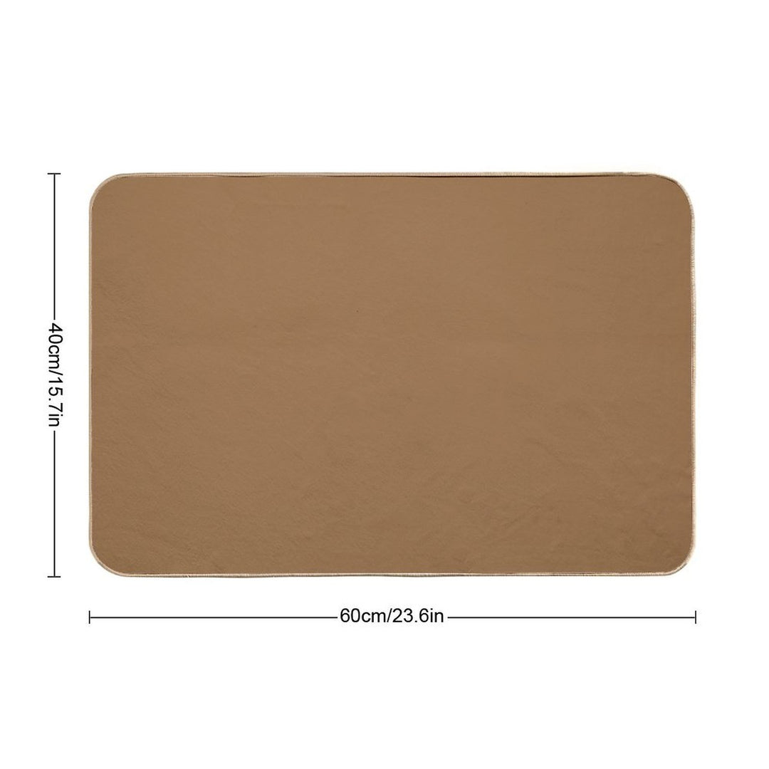 Plain Coffee Brown  Multi-Purpose Bath Mat