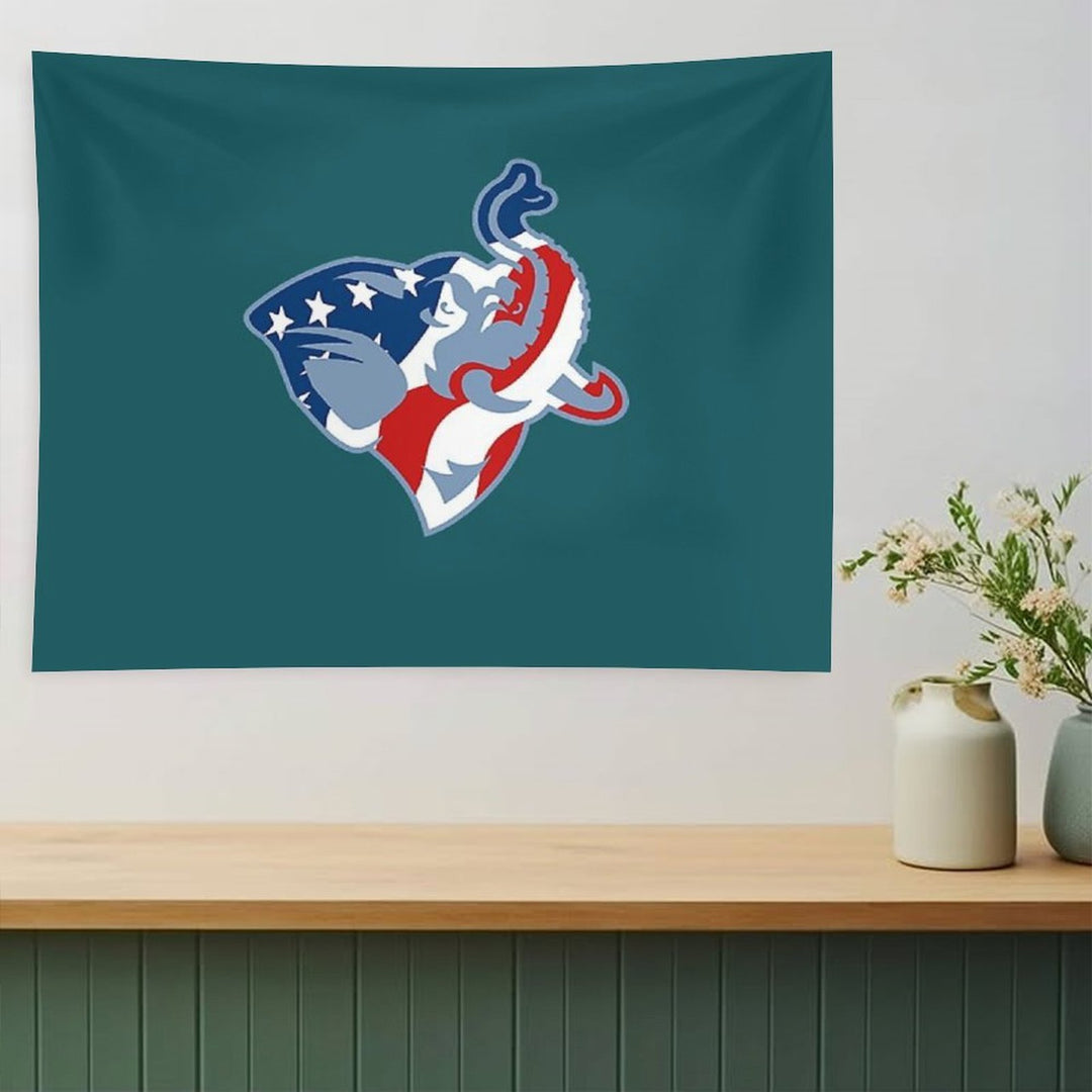 American Flag Tufts Jumbo Tapestry