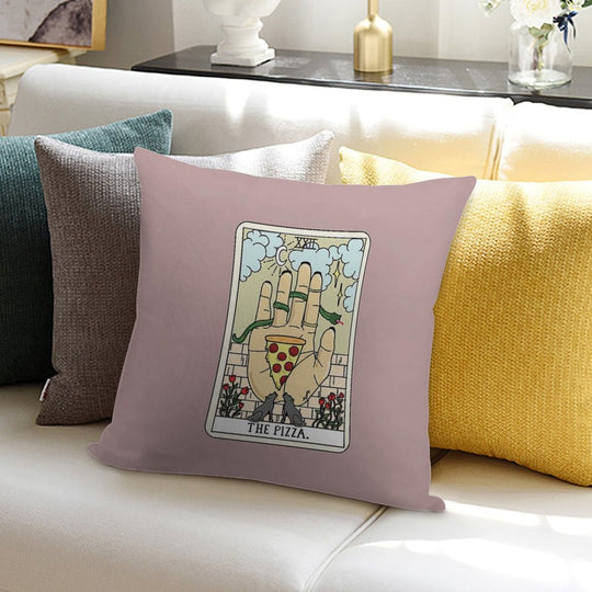 Pizza Reading Soft Durable Construction Throw Pillow