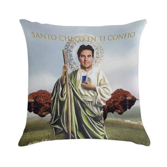 San Checo of The Tyres Soft Washable Throw Pillow