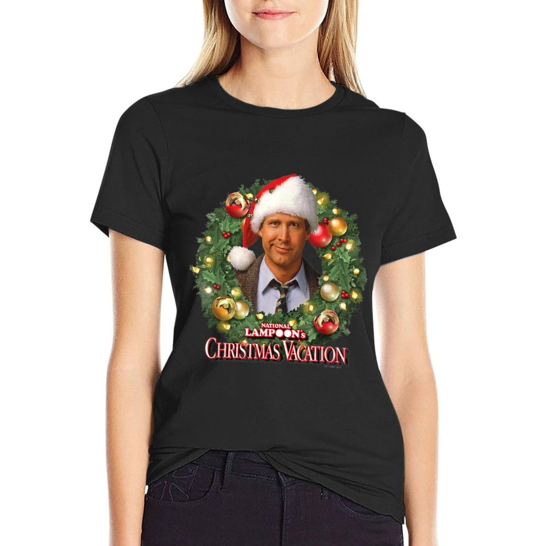 National Lampoons Christmas Vacation - Wreath  High-quality Stitching T-Shirt