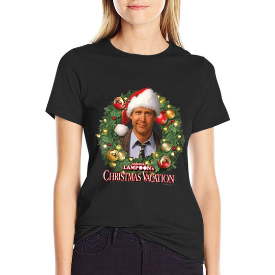 National Lampoons Christmas Vacation - Wreath  High-quality Stitching T-Shirt