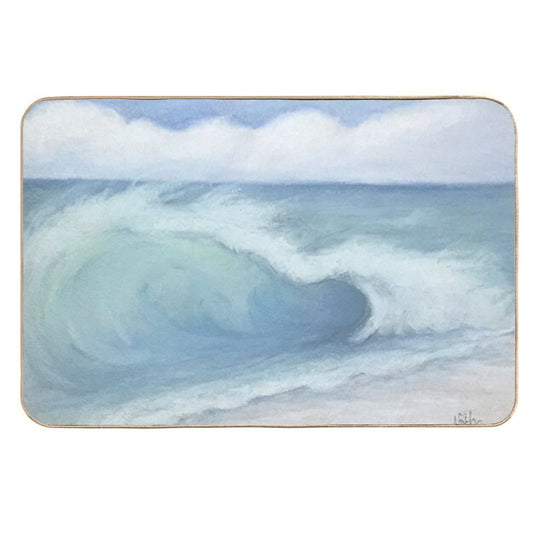 Sea Waves  Beach Decor  Odorless Bath Mat
