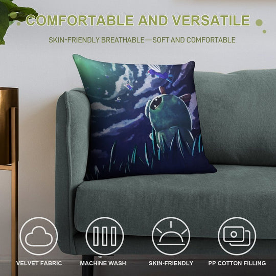 Dream of Caterpie Soft Shrink-Resistant Throw Pillow