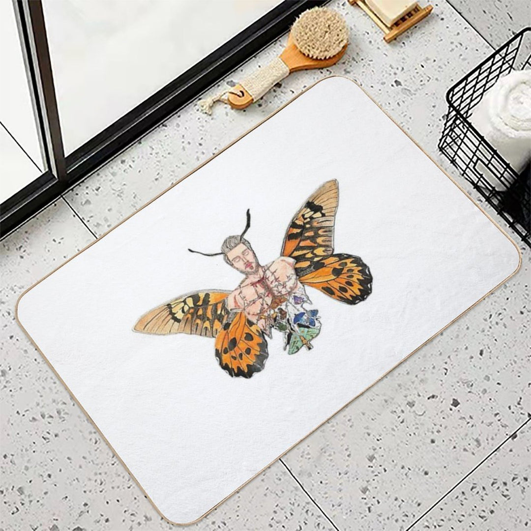 Butterfly Out  Non-Slip Bath Mat
