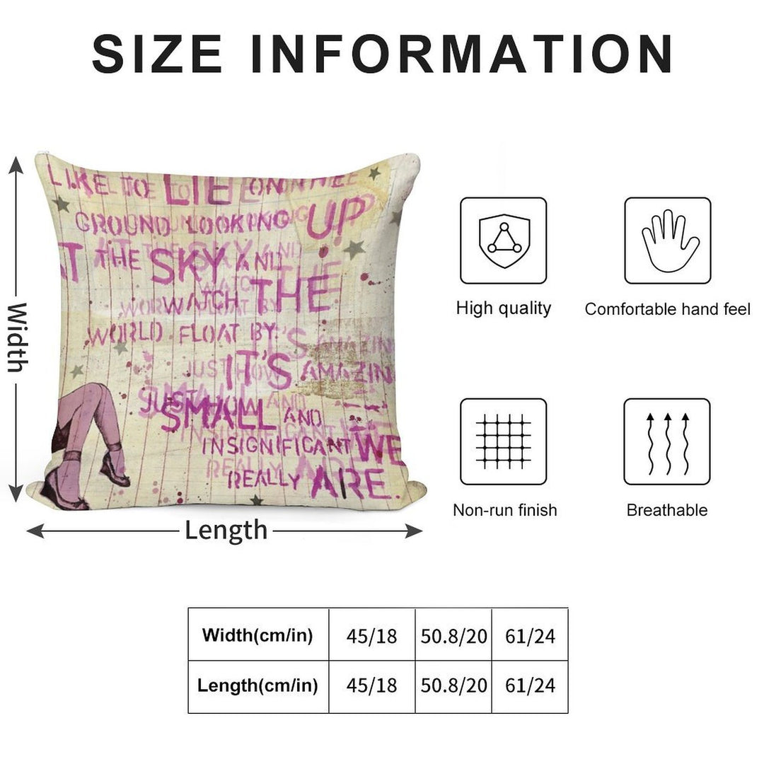 Looking Up At The Sky Soft Easy Maintenance Throw Pillow