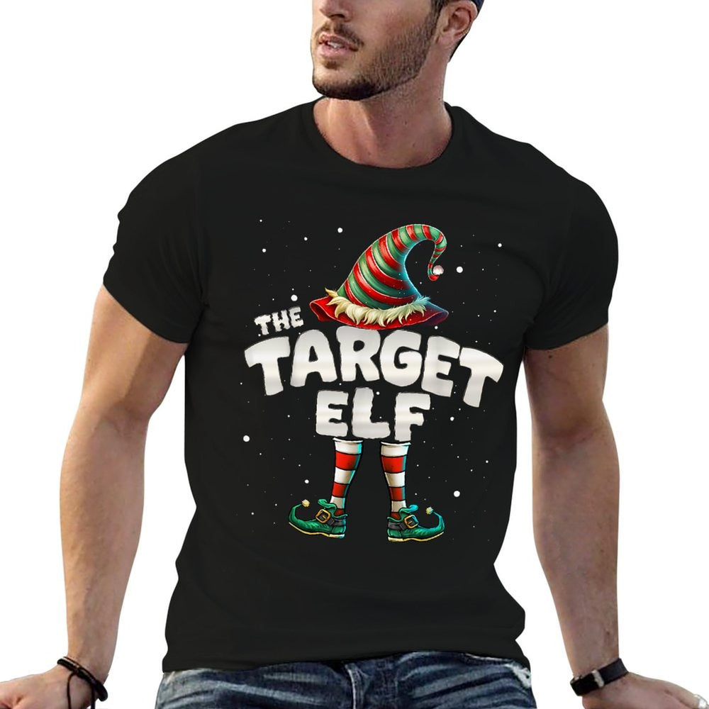 Im The Target Elf Family Matching Group Christmas  Rolled Sleeves T-Shirt