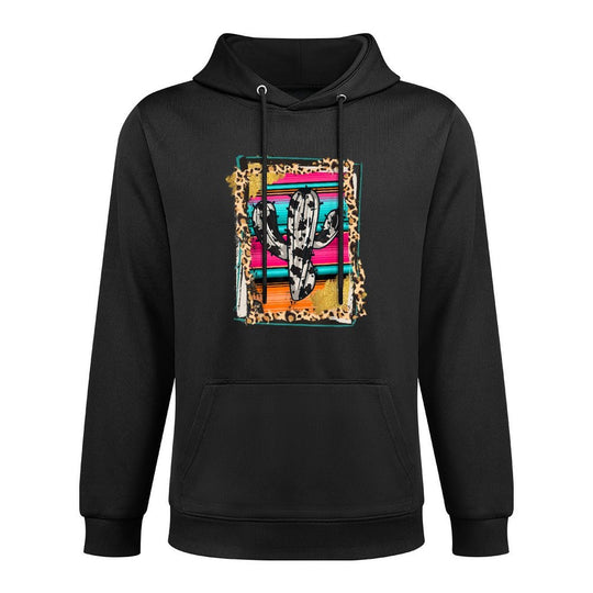 SERAPE CACTUS - Leopard Cow Pattern Print Cowgirl Rodeo Versatile Streetwear Hoodie