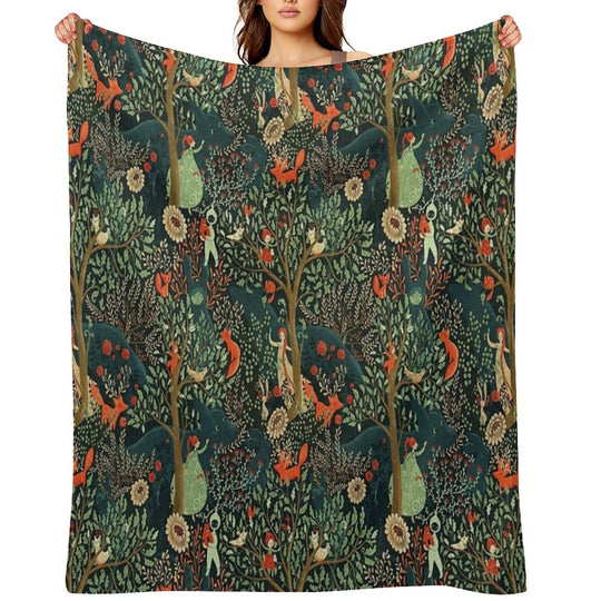 Whimsical Wonderland Shrink-resistant Throw Blanket