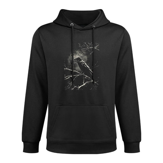 Crow Tree Branches Haunt Raven Art Gothic Nature Pilling-Resistant Hoodie