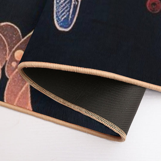 Ito Jakuchu - Red Parrot on The Branch of A Tree  Absorbent Bath Mat