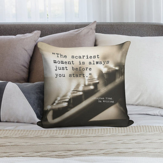 The Scariest Moment Soft Reinforced Edging Throw Pillow