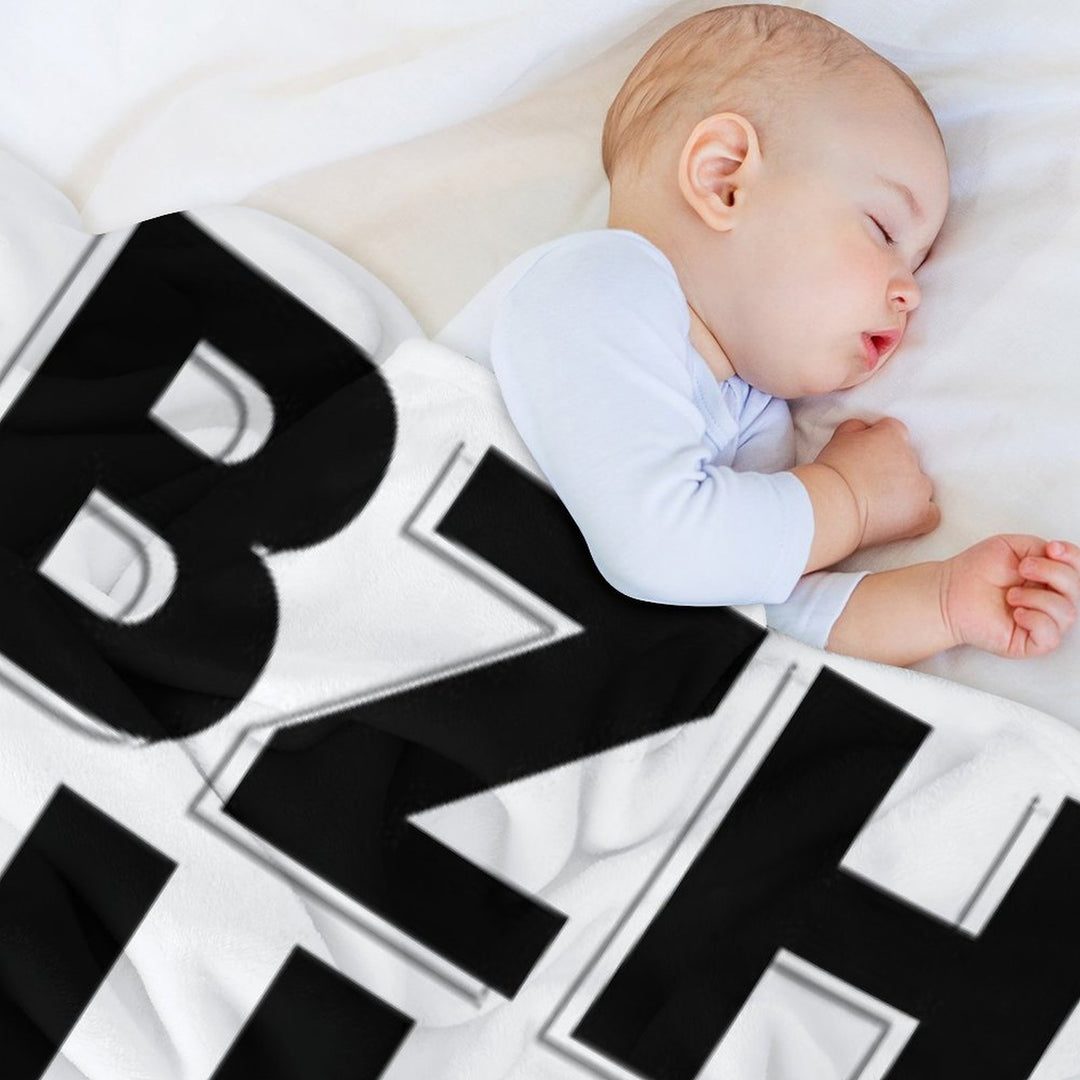 BZH - Breizh - Bretagne - Brittany France Anti-pilling Throw Blanket