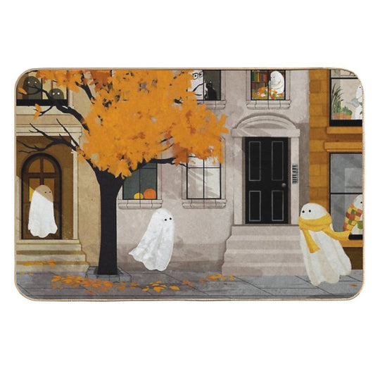 Ghost Town  Easy Maintenance Bath Mat