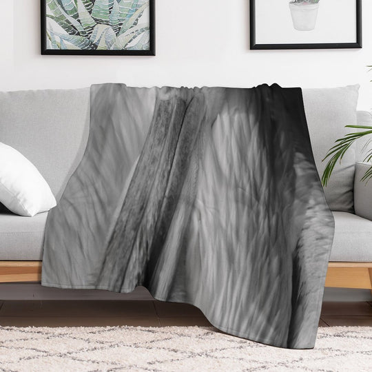Pelican Portrait in Black And White – Wildlife Fine Art Photography Quick-dry Throw Blanket