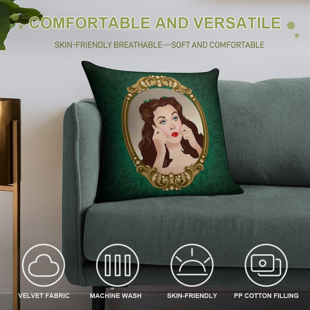 Scarlett Mirror Soft Durable Construction Throw Pillow