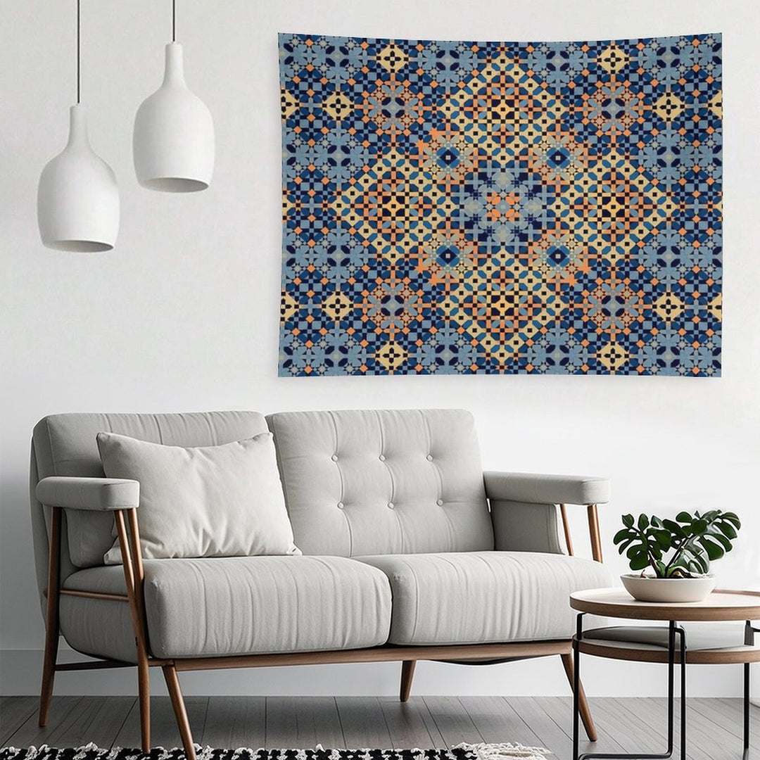 The Four Squares Delicate Islamic Mosaic Tapestry