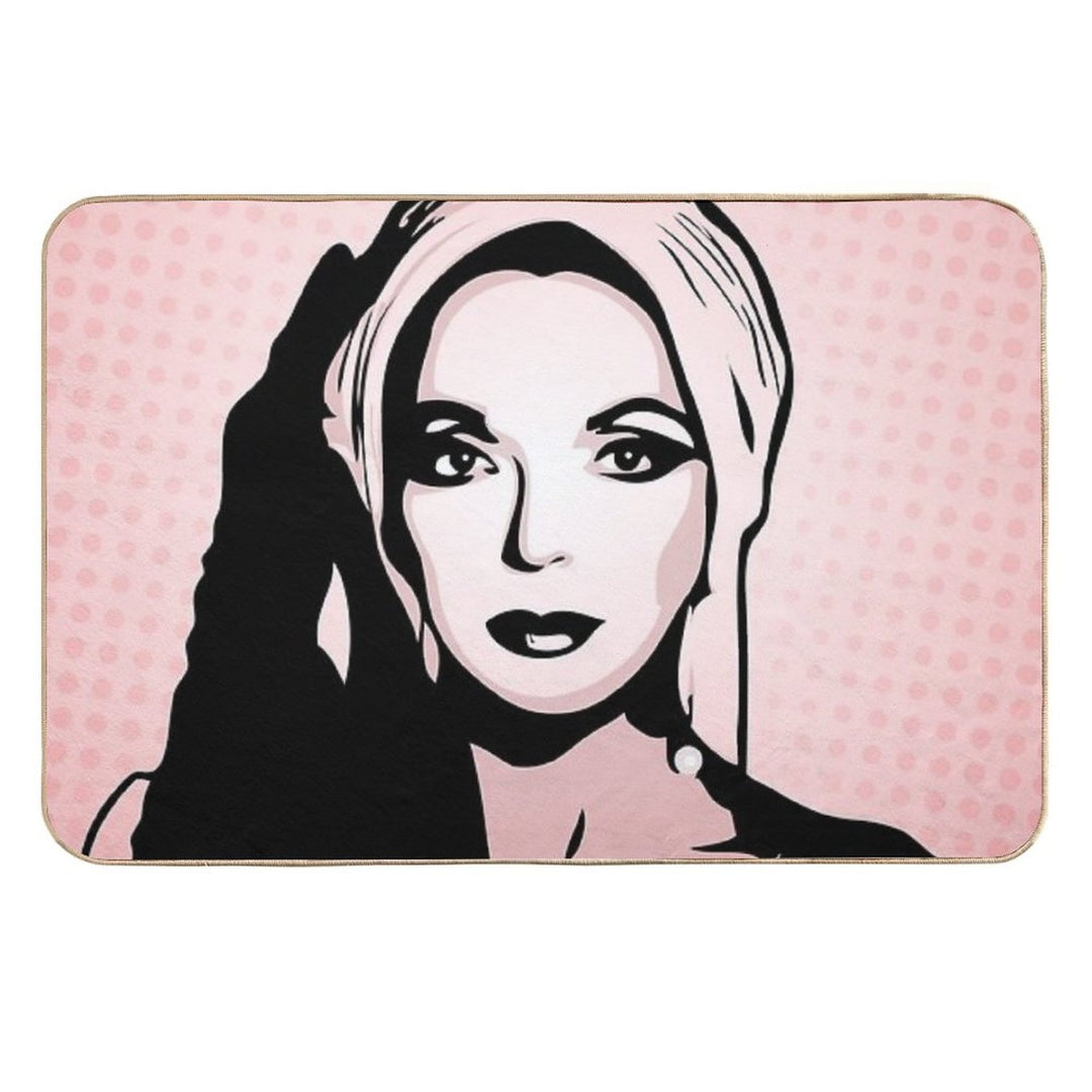 Joan Collins  Pop Art  Versatile Bath Mat