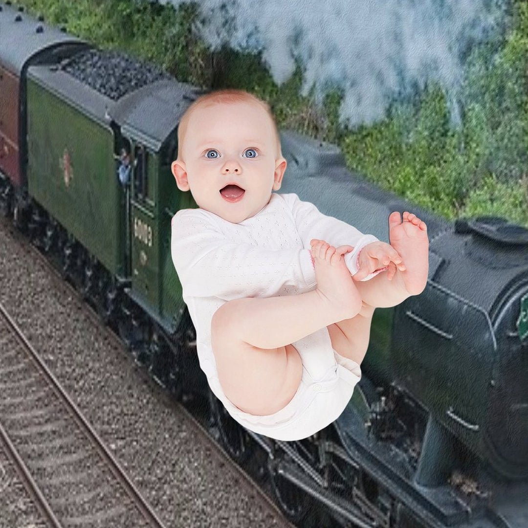 The Flying Scotsman Machine-washable Throw Blanket