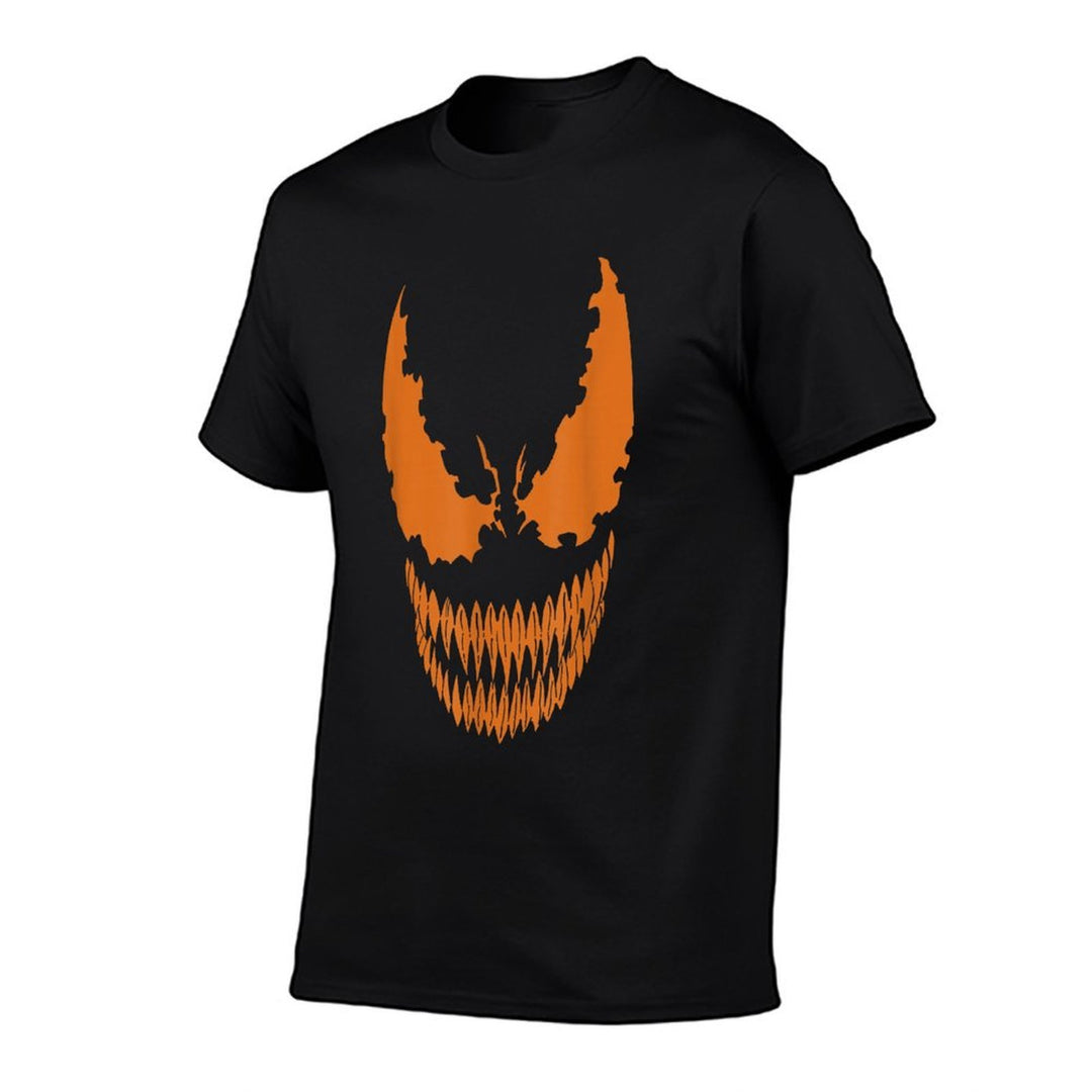 Marvel Venom Orange Face Halloween  Soft T-Shirt