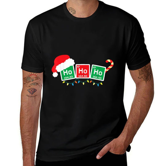 Ho Ho Ho Periodic Table Chemist Physics Christmas Gift  Soft T-Shirt