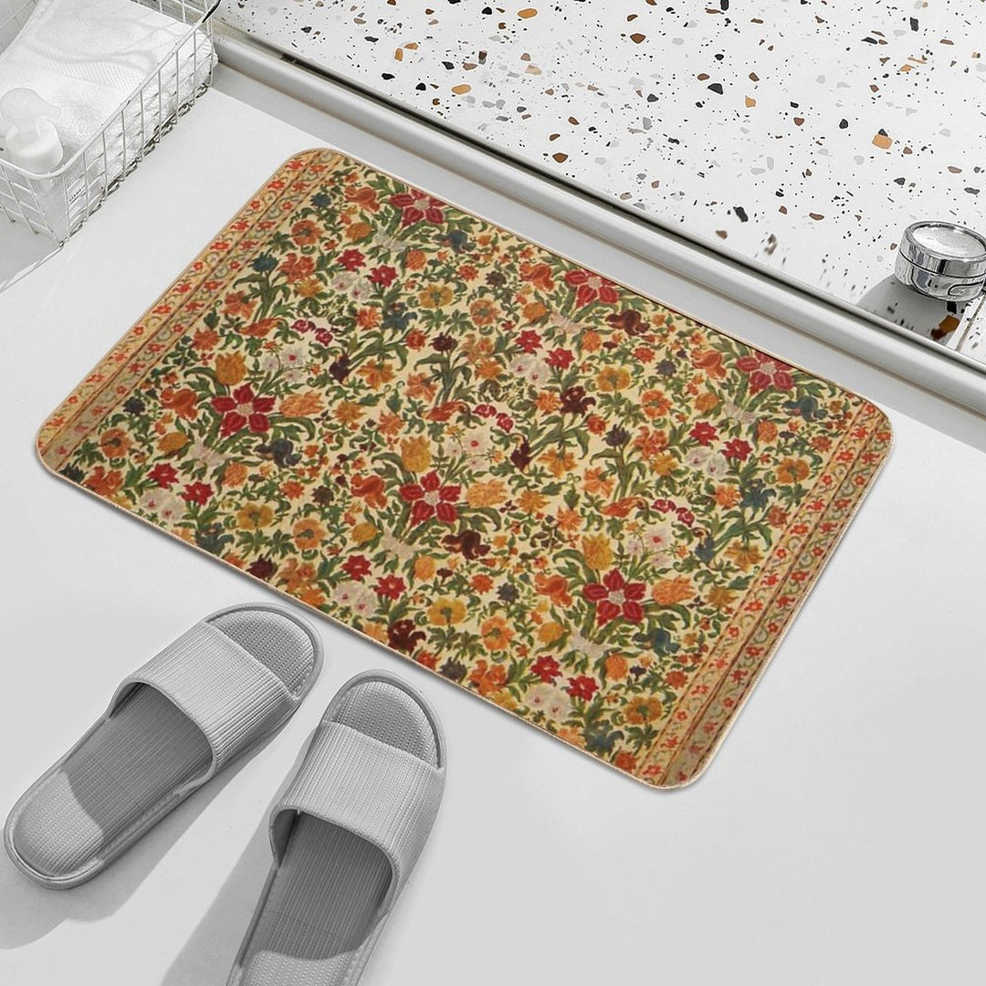 Yellow Boho Textile  Multi-Purpose Bath Mat