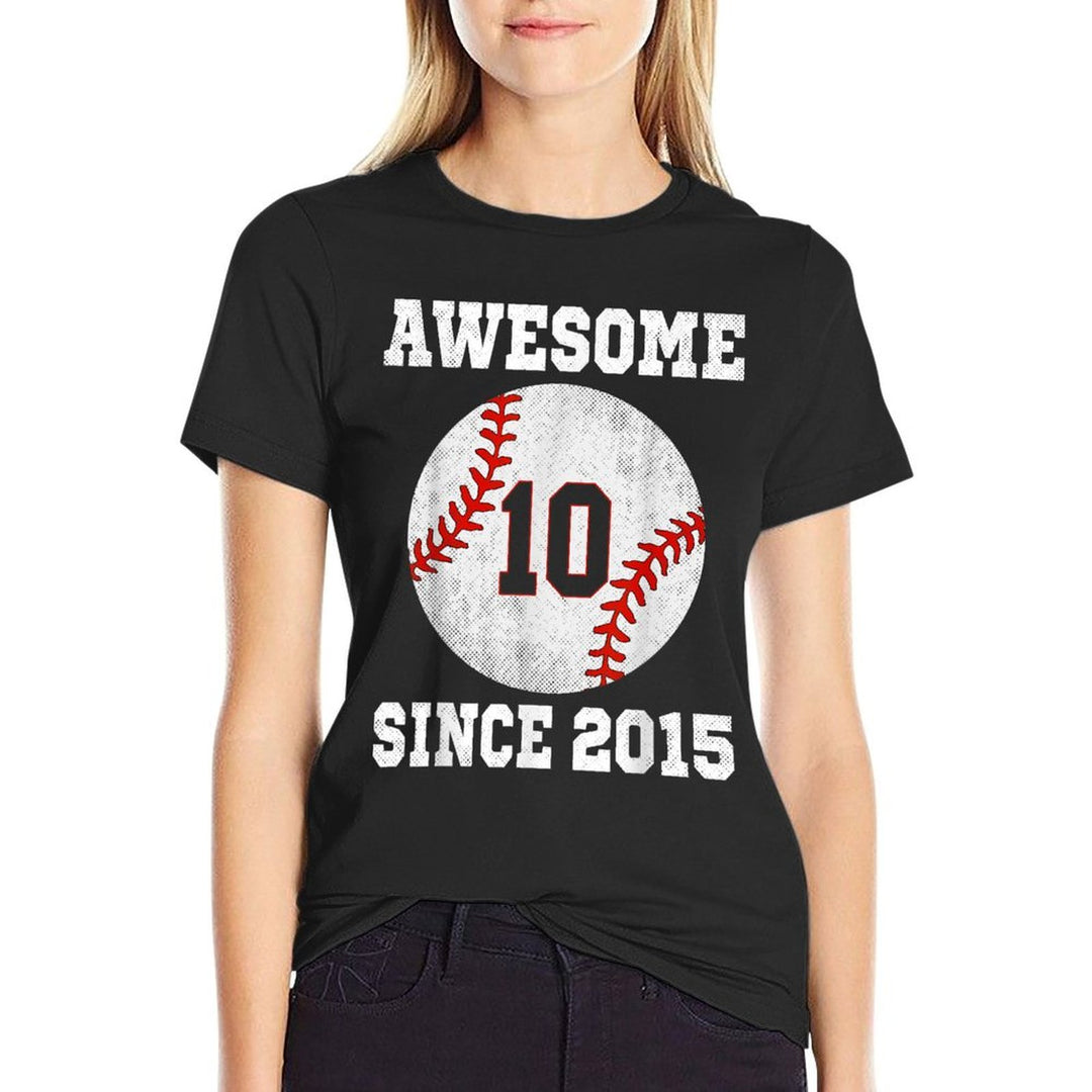 10th Birthday Baseball Player 10 Years Old Vintage Sports  Quick-drying T-Shirt