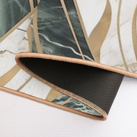 Olive Deco Marble  Eco-Friendly Bath Mat