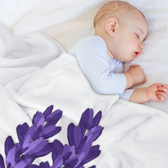 Lavender Lightweight Throw Blanket