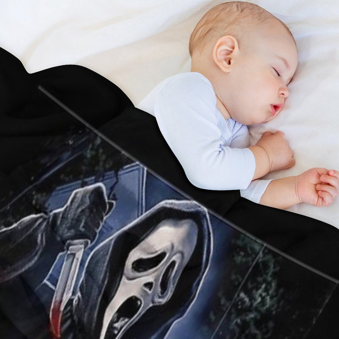 Scream Horror Movie Artwork Poster Plush Throw Blanket