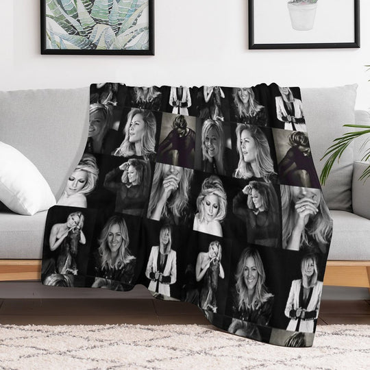 Helene Fischer Collage Quick-dry Throw Blanket