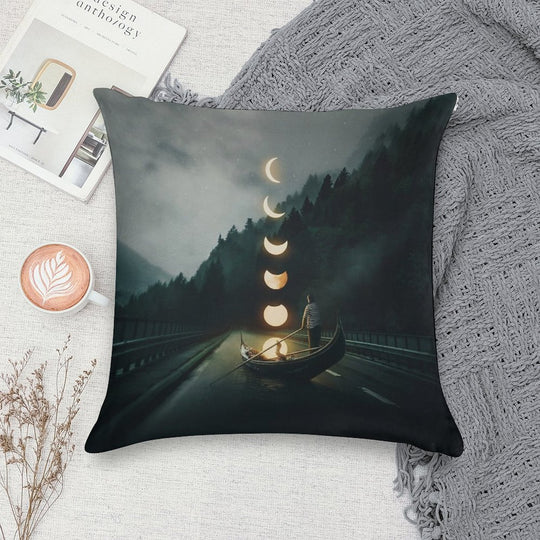Moon Ride Soft Warmth Comfort Throw Pillow