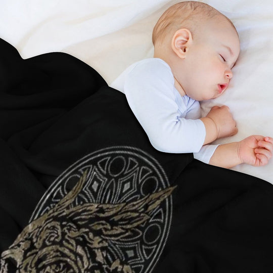 The Lucian Crest All-season Throw Blanket