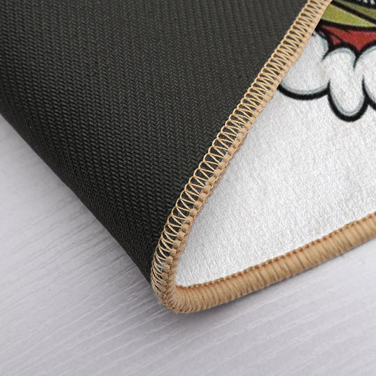 Evill Grinchs Santa Christmas Candy Cane Funny Creepy Holiday  Easy To Clean Bath Mat