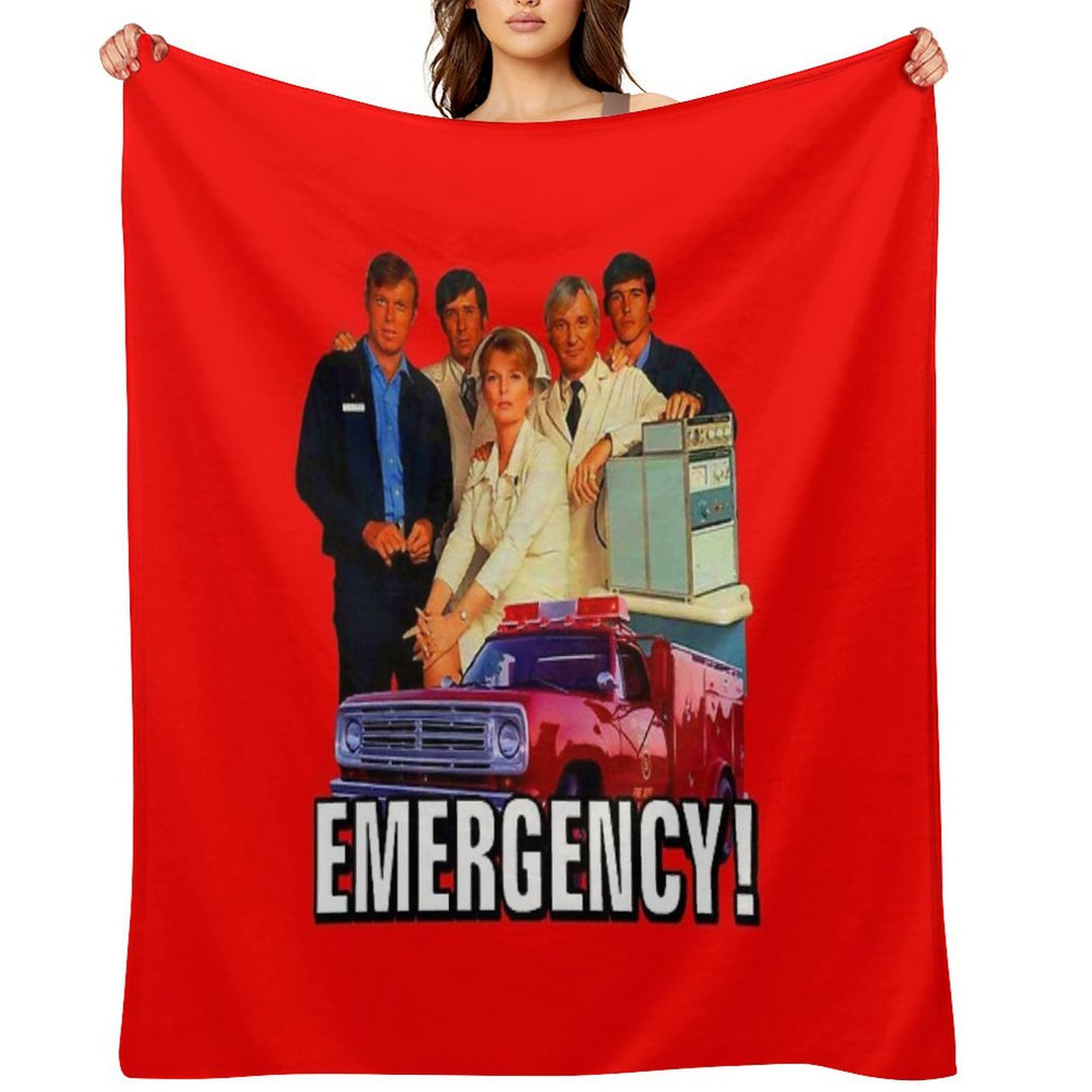 Retro Vintage 70s EMERGENCY! Cast Tribute Multi-functional Throw Blanket