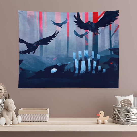 Blue Stone Landscape Tapestry